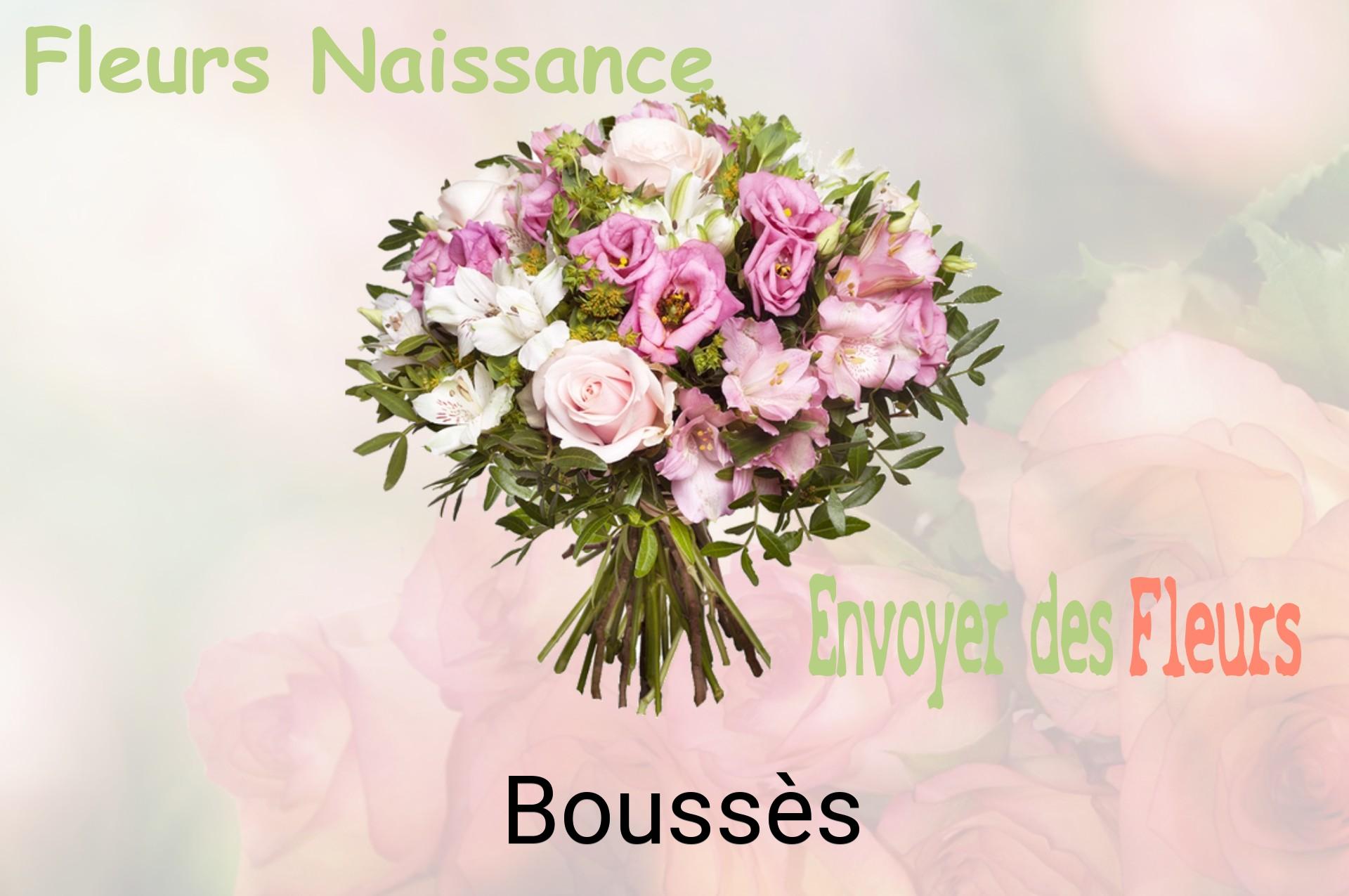 Bouquet de fleurs de naissance livré à Boussès